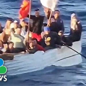Watch: Cruise ship rescues migrants from crowded boat in Gulf of Mexico