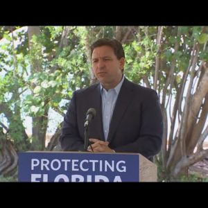 Watch live | Governor Ron DeSantis in Bonita Springs