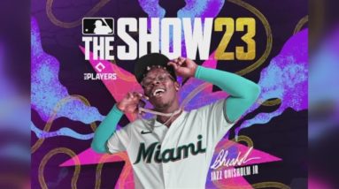 Former Jacksonville Jumbo Shrimp player on the cover of The Show '23
