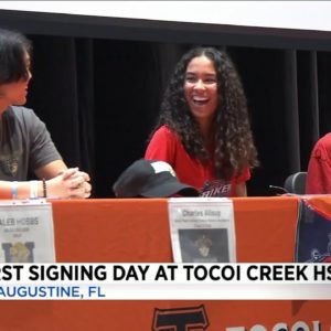 Tocoi Creek athletes make history with first national signing day class