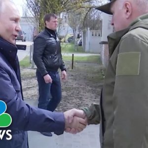 Putin makes surprise visit to Russian-held areas of Ukraine, Kremlin says