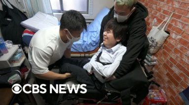 Japanese town uses bodybuilders to provide help in nursing homes