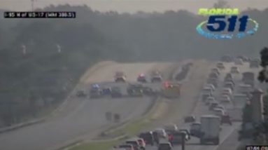 Live | All southbound lanes on I-95 near state line closed due to multiple-vehicle crash