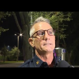 JFRD Captain Eric Proswimmer gives update on Philips Highway chemical leak