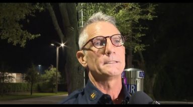 JFRD Captain Eric Proswimmer gives update on Philips Highway chemical leak