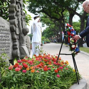 Watch: Joe Biden visits memorial to Sen. John McCain in Hanoi