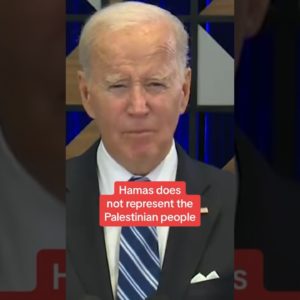 Biden: "Hamas does not represent the Palestinian people" #shorts