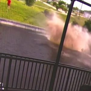 Car goes airborne, flies into Florida canal